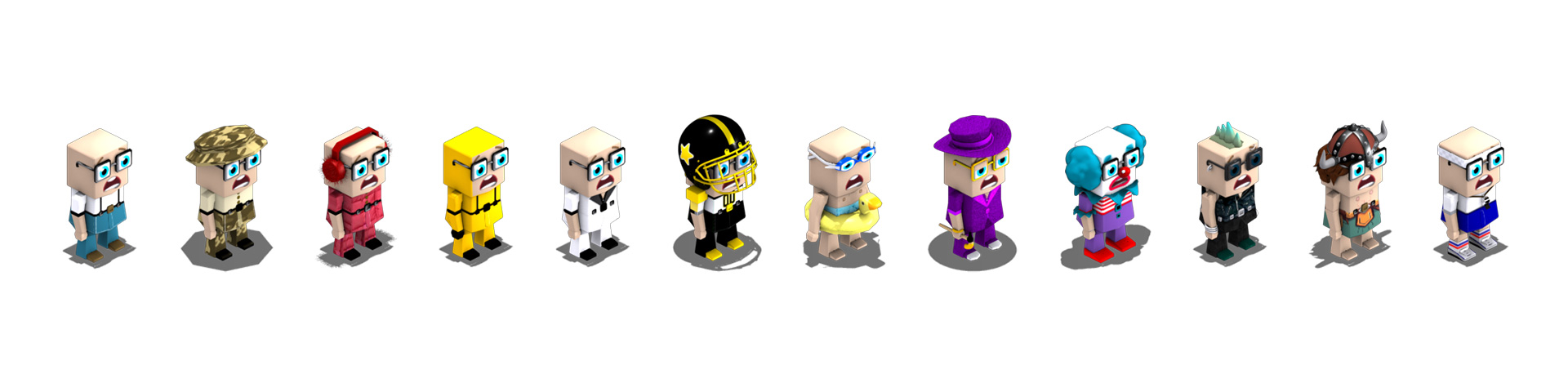 Mr. Box Characters